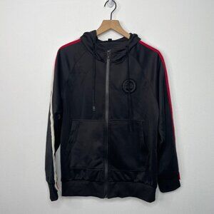 Harley Davidson Black Zip Up Sweatshirt Hoodie Mens Size Medium Motorcycle HD‎